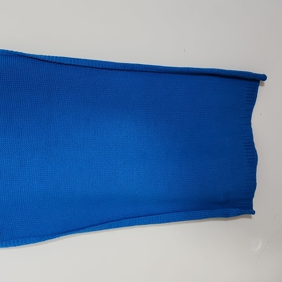 Maison Martin Margiela MM6 Blue Knit Top Duster Cover Up Size L - Picture 9 of 12